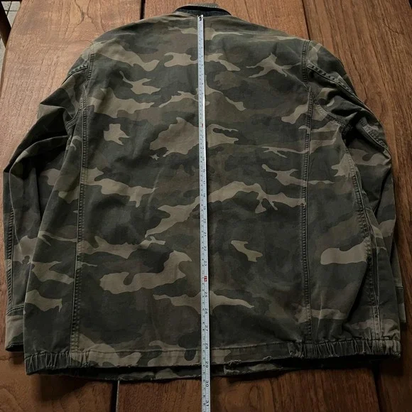 SER.O.YA Jacket Mens Medium Green Camo Military Field Coat Made In Italy SR103 - Picture 6 of 11